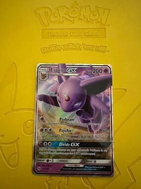 Espeon GX Holo Pokémon TCG Card - Purple